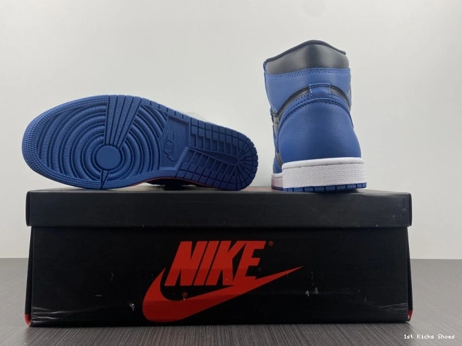 1st Kicks Retro High 1 555088-404 OG Blue' Marina Jordan Air 'Dark 0805